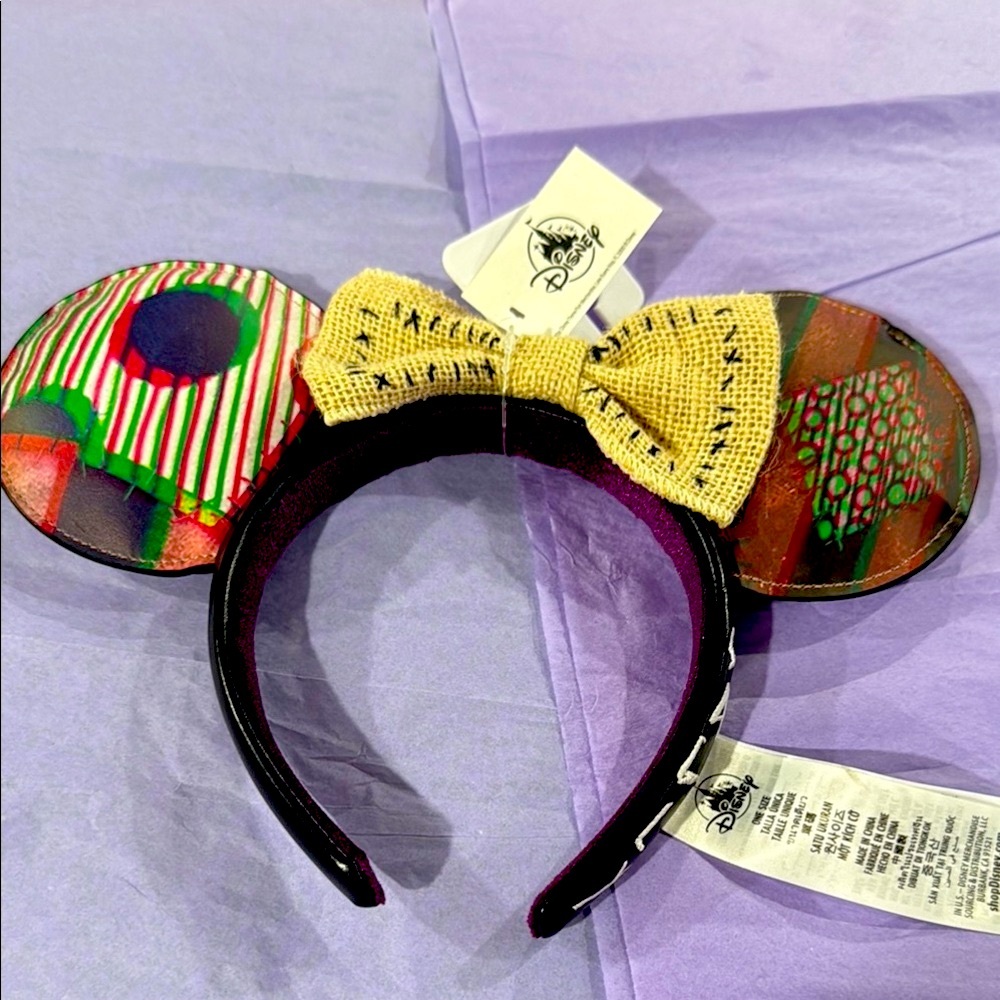 Disney Nightmarebefore Christmas Sally Ears Headband with Bow
